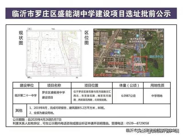 臨沂城區(qū)四所學(xué)校建設(shè)項(xiàng)目選址批前公示！位置在這