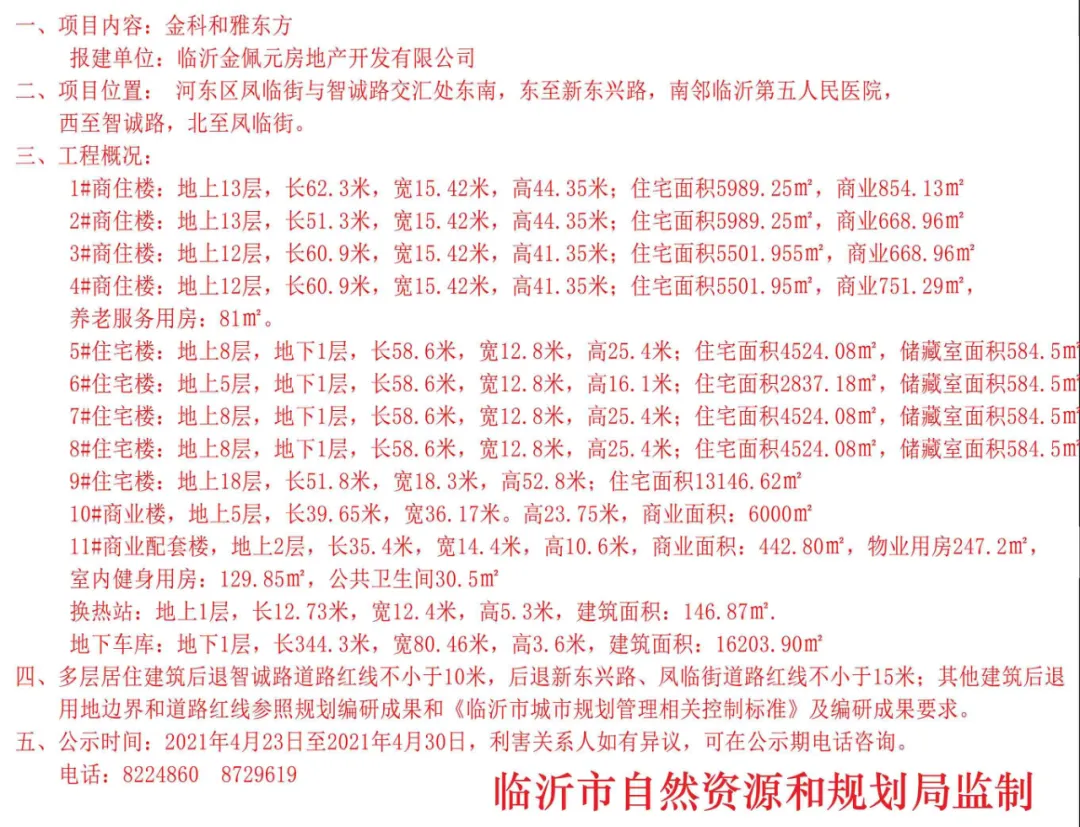 最新！臨沂這里2個(gè)商住項(xiàng)目建設(shè)工程規(guī)劃方案公示