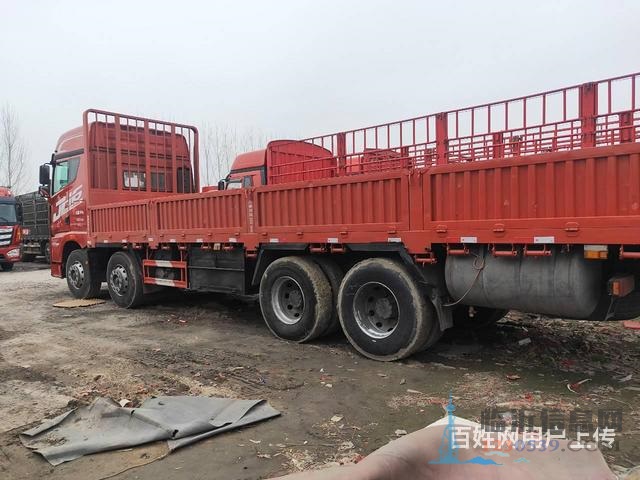 出售9.6米二手解放平板車(chē) 國(guó)五375馬力前四后八