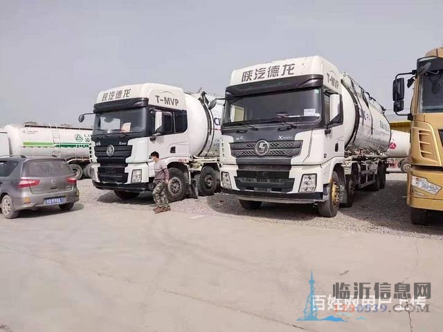 精品二手德龍散裝水泥罐車 375馬力，國五48方罐