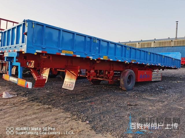 廠家直銷定做13米標箱側(cè)翻半掛車 60公分高