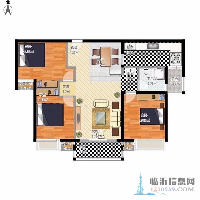 北城新區(qū)114.4平天泰華府直接入住抄底價(jià)！