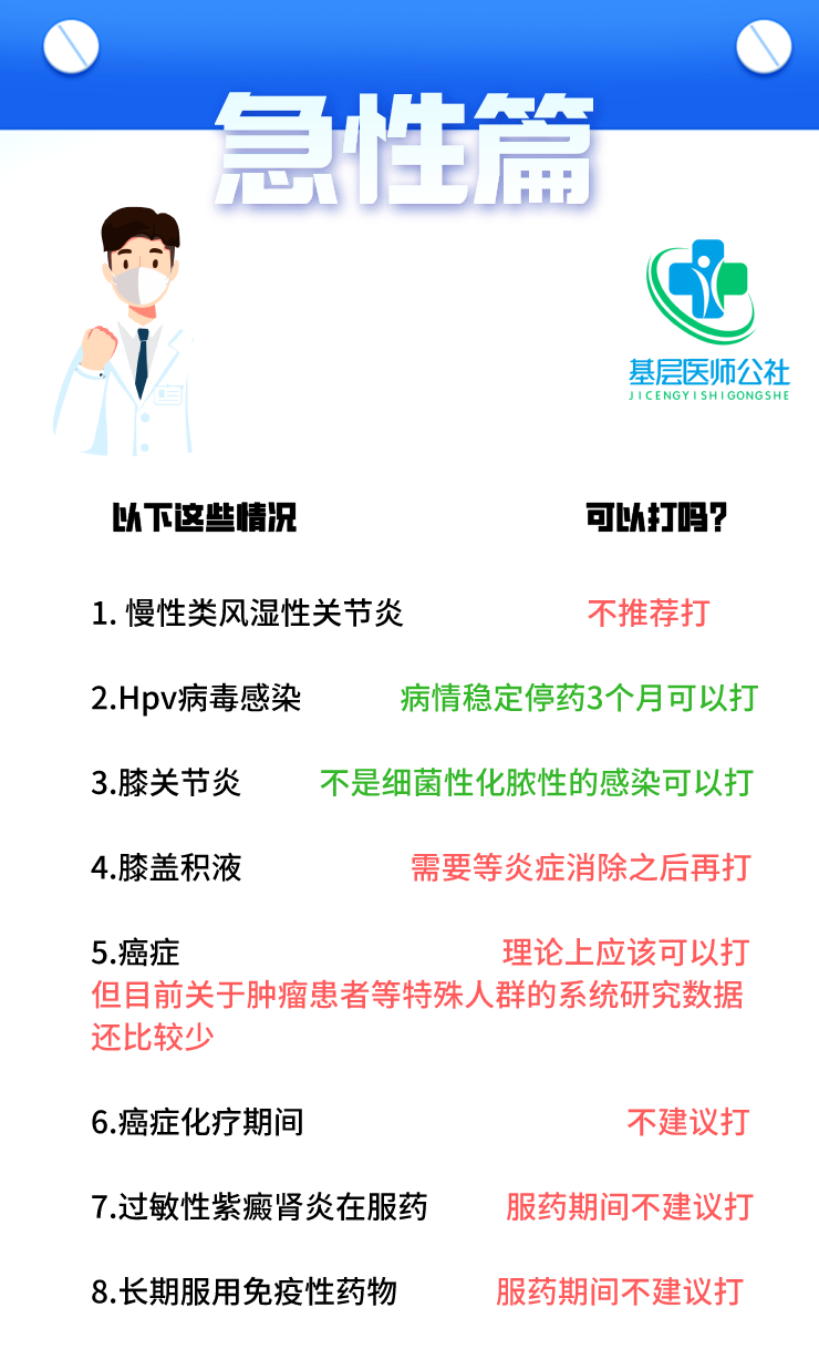 最新版！疫苗接種禁忌，快收藏