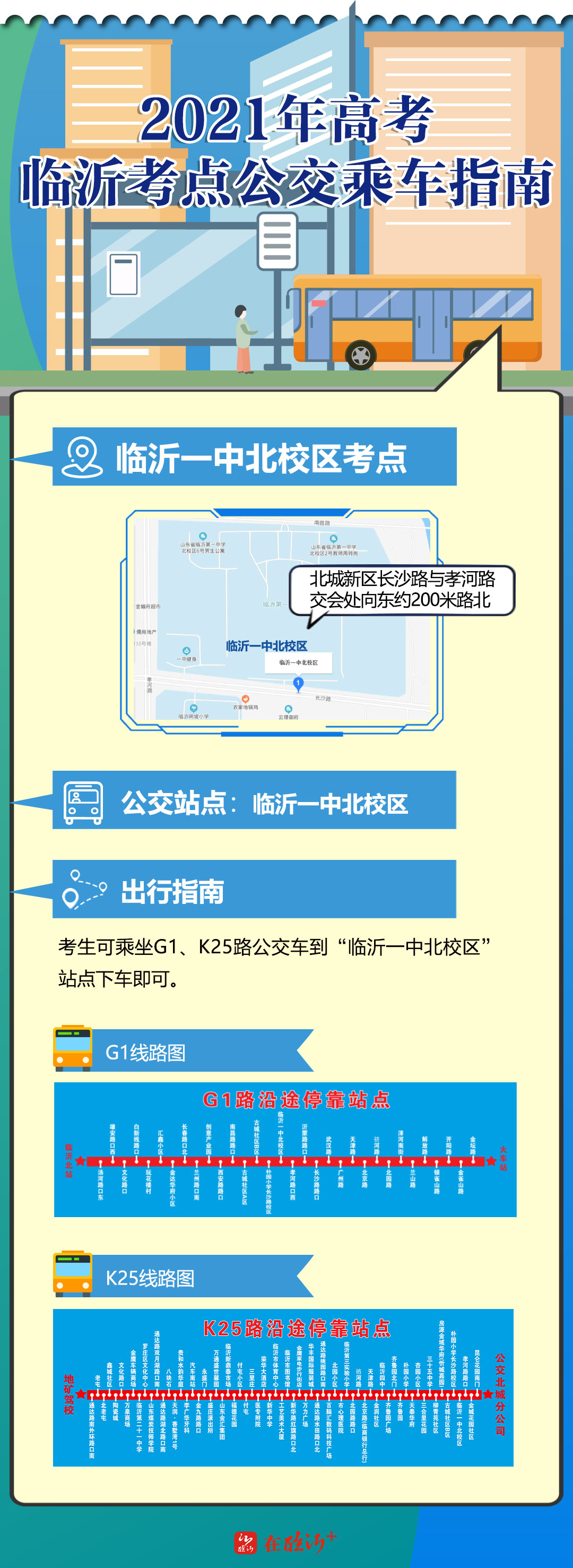 助你“乘”功！臨沂高考考點(diǎn)公交乘車(chē)指南來(lái)了