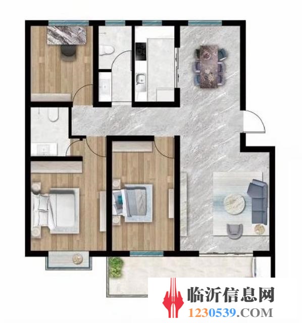 現(xiàn)房 翡翠傳奇！南北通透兩臥朝陽(yáng)三室！