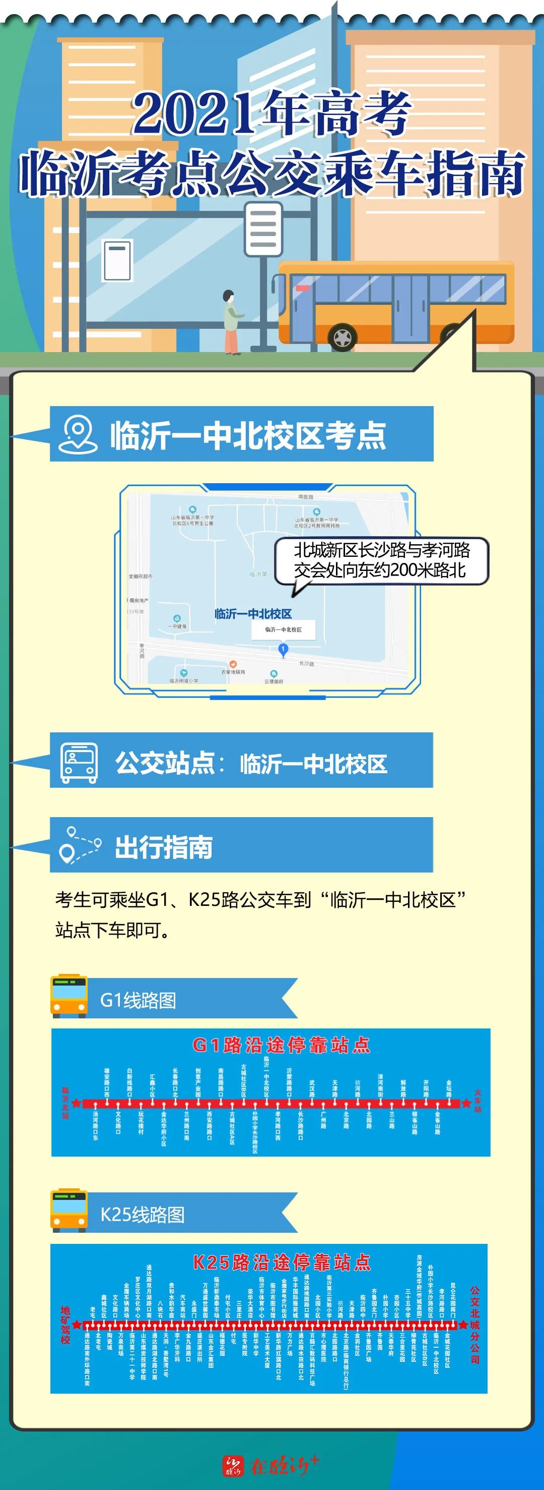 收藏！蘭山高考考點“吃住行”攻略！可免費(fèi)乘公交車赴考