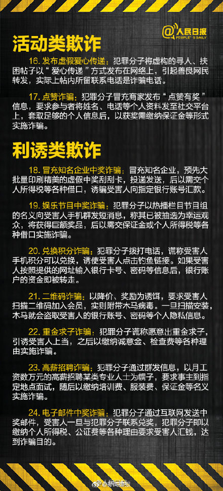 警惕！60種電信網(wǎng)絡(luò)詐騙手段 別再上當(dāng)！