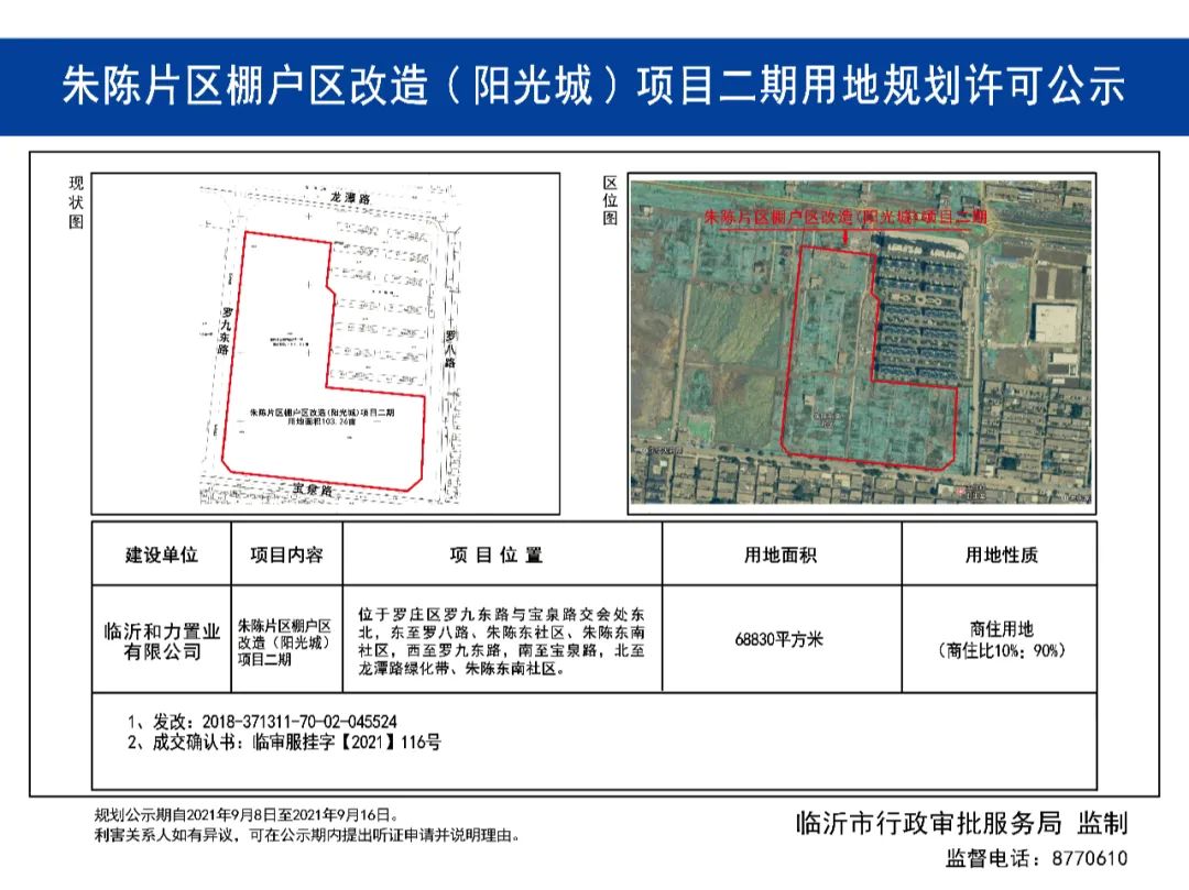 涉及蘭山、河東、羅莊，臨沂這些項目用地規(guī)劃公示