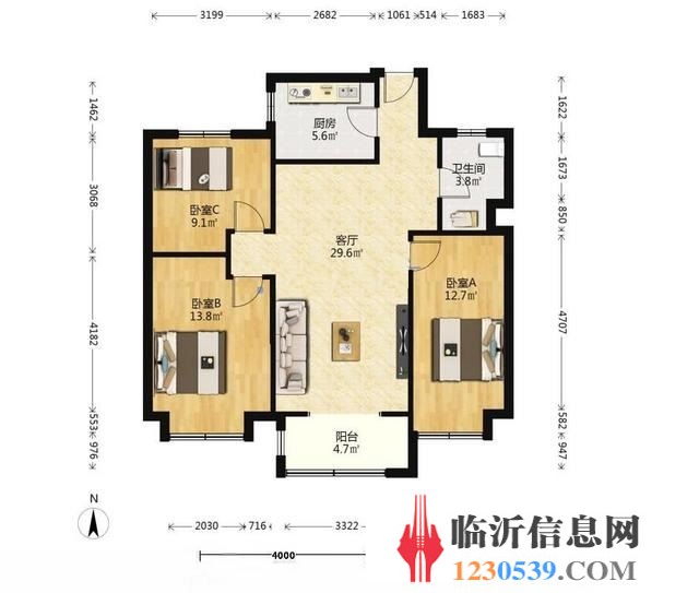 開元上府 三室 全明戶型 帶儲(chǔ)藏室 證過(guò)二 一梯一戶